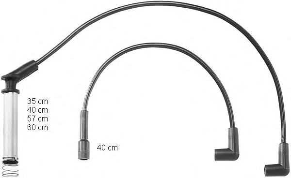 Juego de cables de encendido ZEF992 Beru