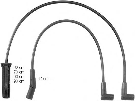 Juego de cables de encendido ZEF835 Beru