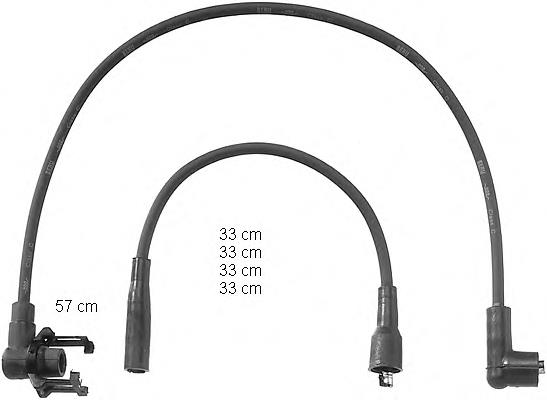 Juego de cables de encendido ZEF797 Beru