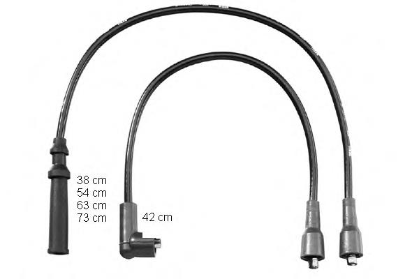 Juego de cables de encendido ZEF865 Beru