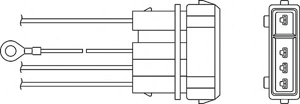 Sonda Lambda Sensor De Oxigeno Para Catalizador OZH009 Beru