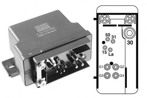 Relé de bujía de precalentamiento GR070 Beru