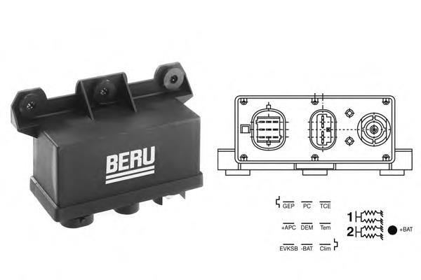 Relé de precalentamiento Beru GR067