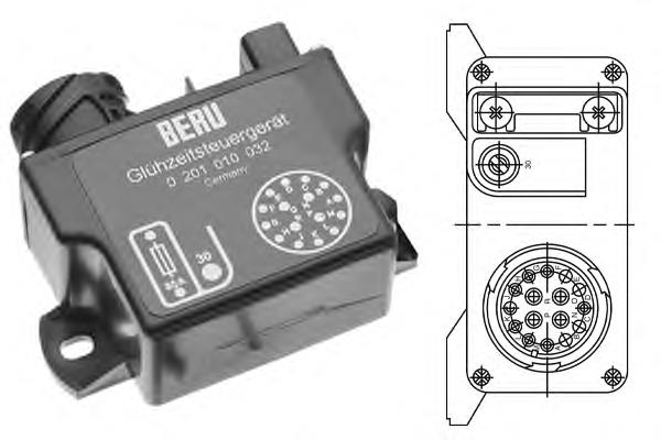 GR032 Beru relé de bujía de precalentamiento