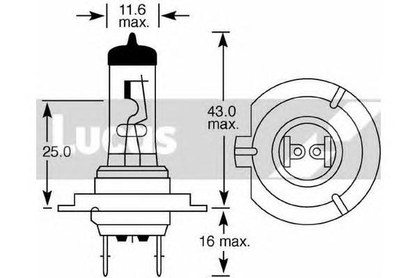 Lámpara halógena Lucas LLB477 precio, desde 11,50 EUR
