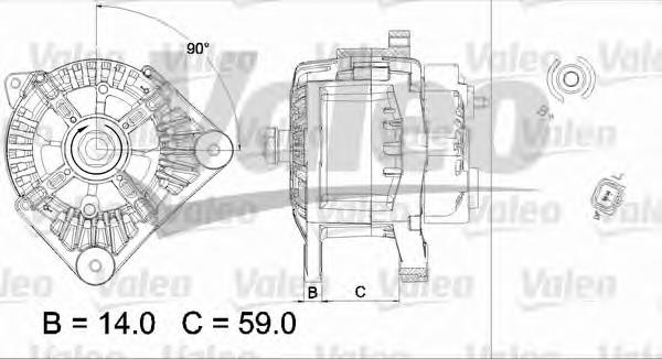 Alternador 437434 VALEO