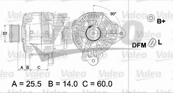 Alternador 437470 VALEO