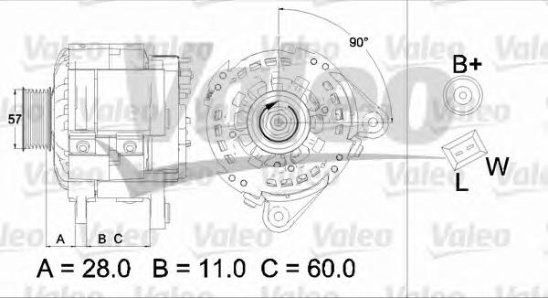 Alternador 437479 VALEO