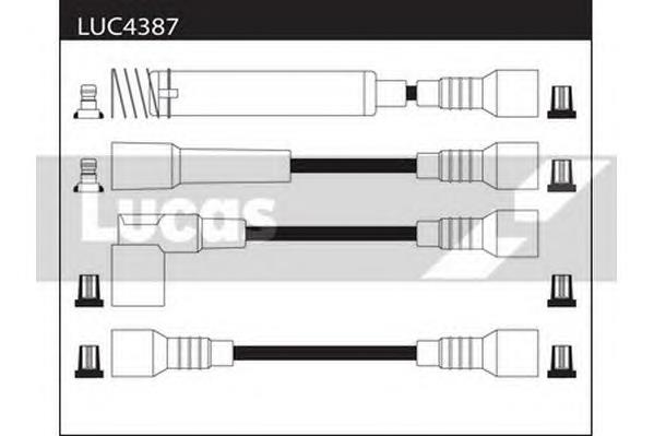 LUC4387 Lucas juego de cables de encendido