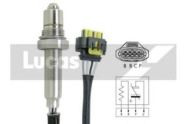 LEB446 Lucas sonda lambda sensor de oxigeno post catalizador