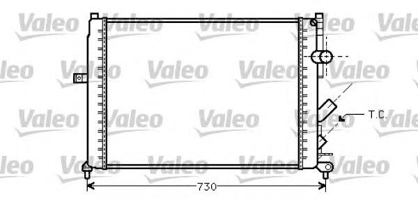 Radiador refrigeración del motor 731738 VALEO