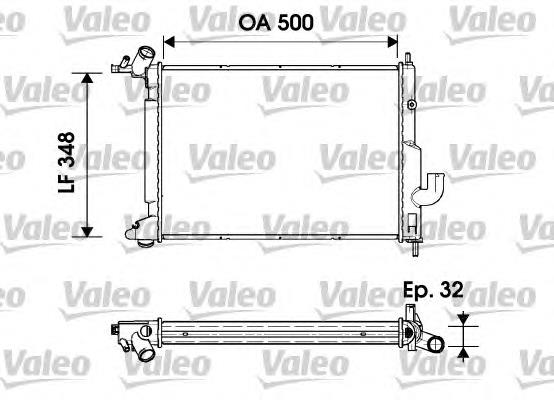 731845 VALEO radiador refrigeración del motor