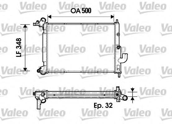 731846 VALEO radiador refrigeración del motor