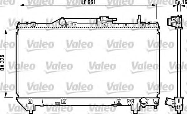 731831 VALEO radiador refrigeración del motor