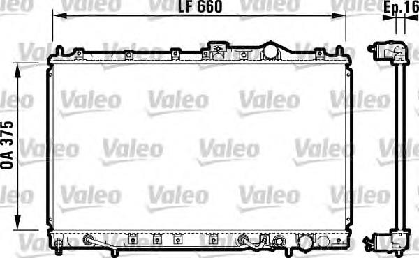 731648 VALEO radiador refrigeración del motor