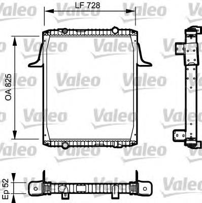 Radiador refrigeración del motor 732329 VALEO