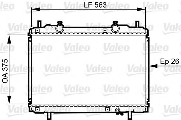 731972 VALEO radiador refrigeración del motor