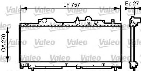 731977 VALEO radiador refrigeración del motor