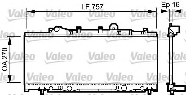 731975 VALEO radiador refrigeración del motor