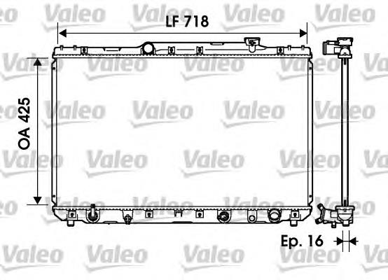 734193 VALEO radiador refrigeración del motor