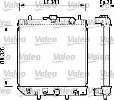 734210 VALEO radiador refrigeración del motor