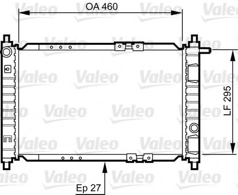 734250 VALEO radiador