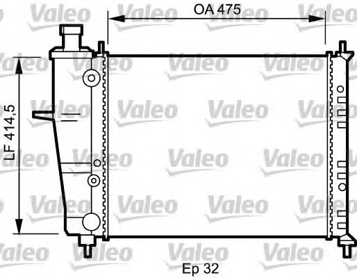 734239 VALEO radiador refrigeración del motor