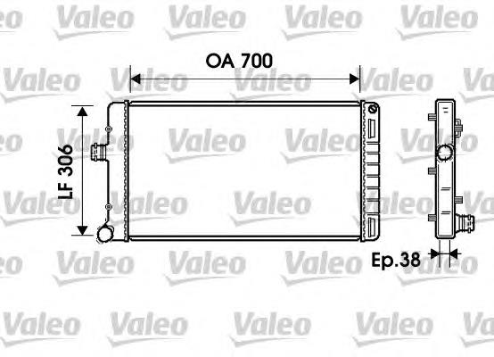 734224 VALEO radiador