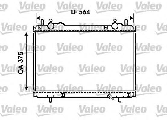 734223 VALEO radiador refrigeración del motor