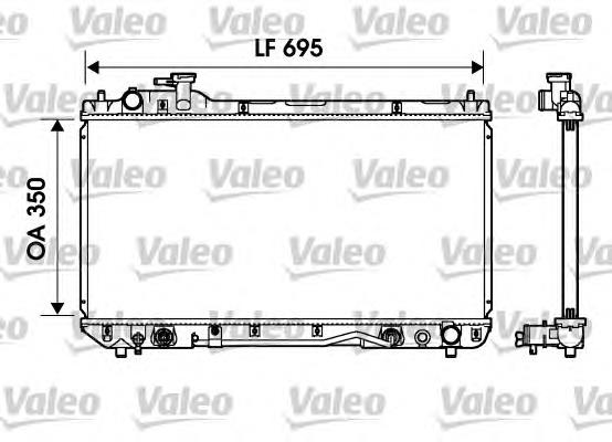 Radiador refrigeración del motor 734217 VALEO