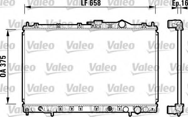 Radiador refrigeración del motor 734138 VALEO