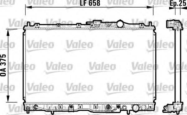 Radiador refrigeración del motor 734135 VALEO