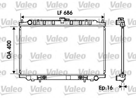 734150 VALEO radiador refrigeración del motor