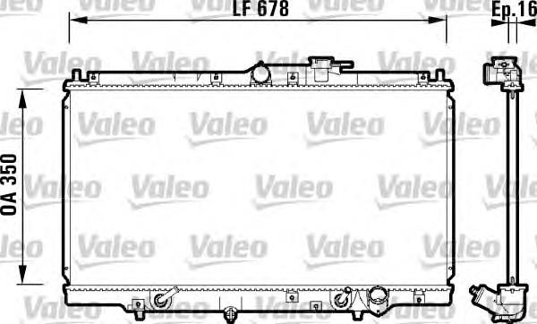 734109 VALEO radiador refrigeración del motor