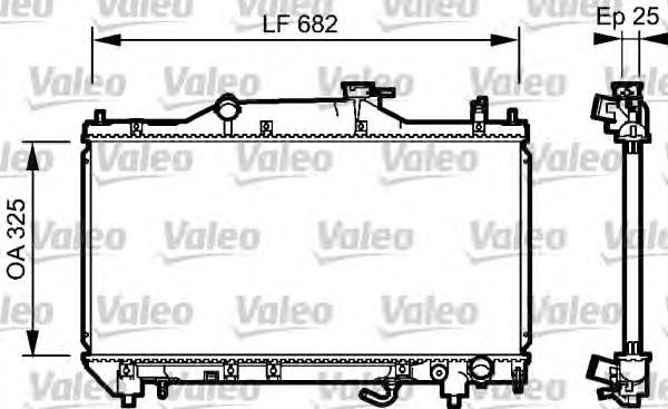 734491 VALEO radiador refrigeración del motor