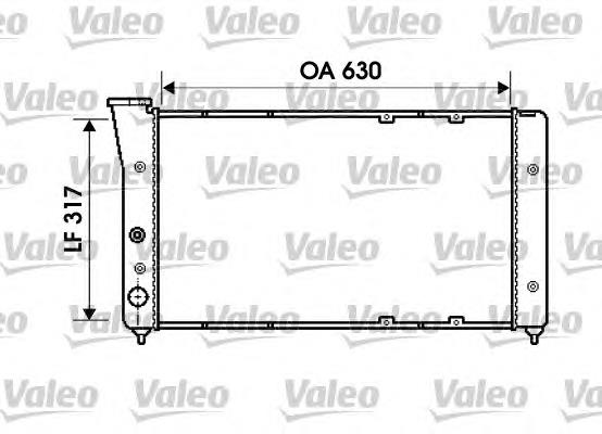 Radiador refrigeración del motor 734606 VALEO