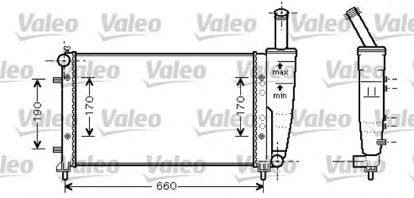 Radiador refrigeración del motor 734457 VALEO