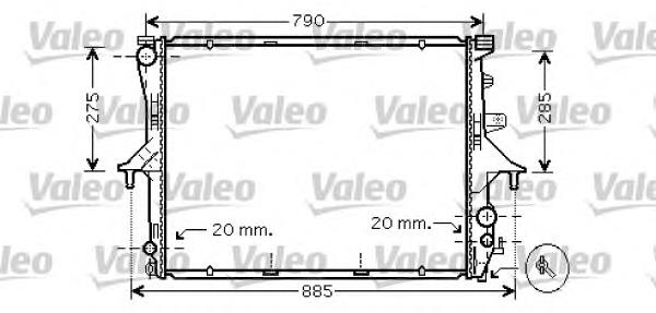 734739 VALEO radiador refrigeración del motor