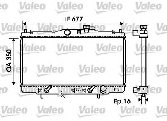 734717 VALEO radiador refrigeración del motor