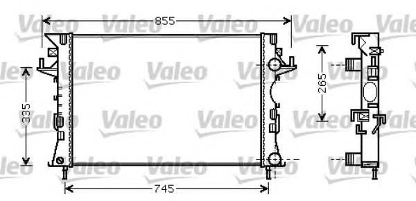 734728 VALEO radiador refrigeración del motor