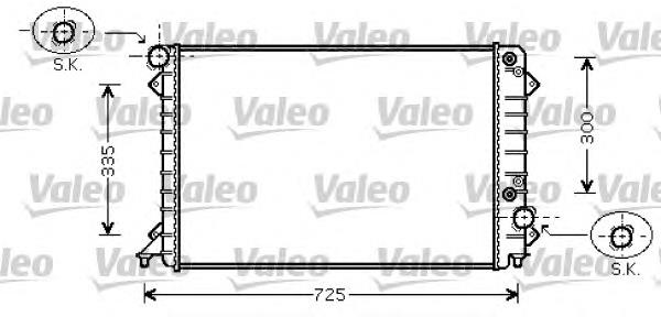 Radiador refrigeración del motor 734755 VALEO