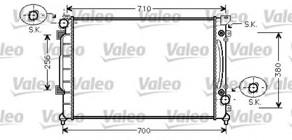 734753 VALEO radiador refrigeración del motor