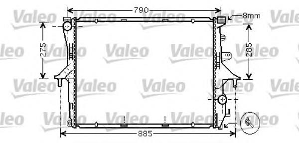 734741 VALEO radiador refrigeración del motor