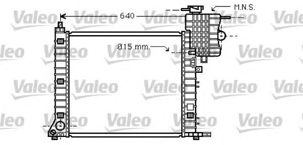 734749 VALEO radiador refrigeración del motor