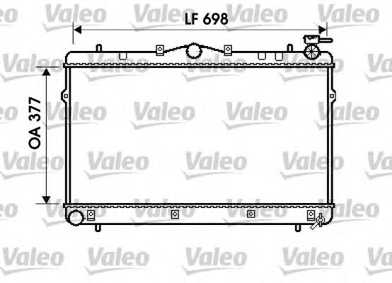 734658 VALEO radiador refrigeración del motor