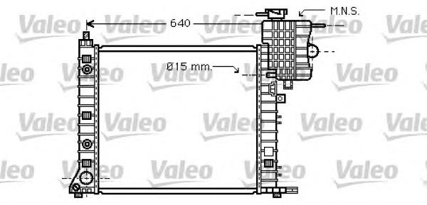 Radiador refrigeración del motor 734668 VALEO