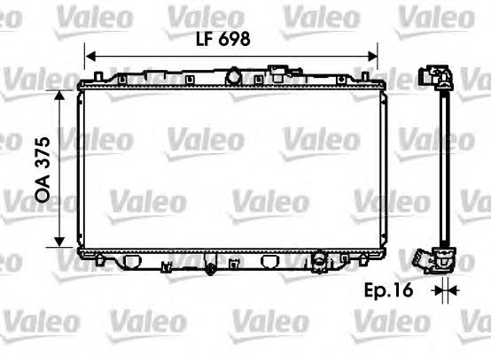 Radiador refrigeración del motor 734624 VALEO