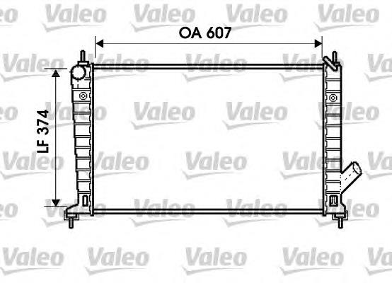 Radiador refrigeración del motor 734714 VALEO