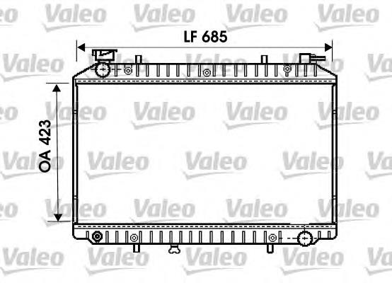 734671 VALEO radiador refrigeración del motor