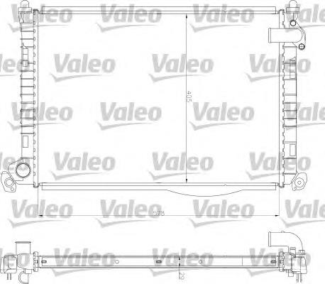 734327 VALEO radiador refrigeración del motor